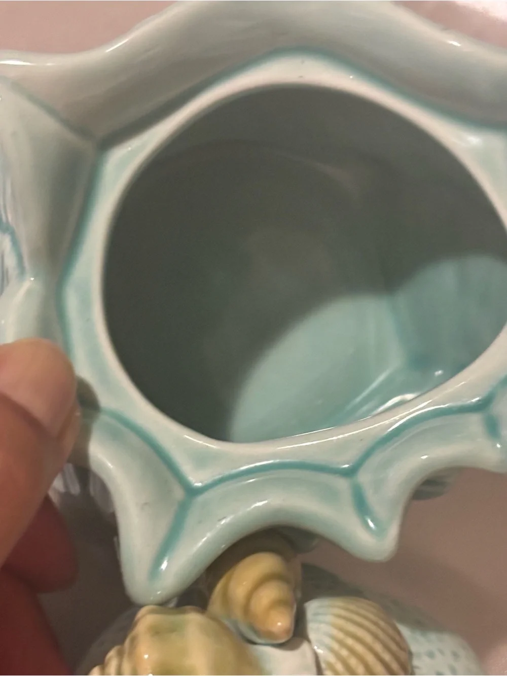 Pier 1 Imports Turquoise Ceramic Lidded Jar/ Sugar Bowl